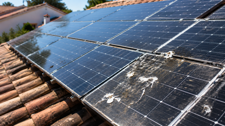 Lire la suite à propos de l’article Les fientes réduisent-elles le rendement des panneaux solaires ?