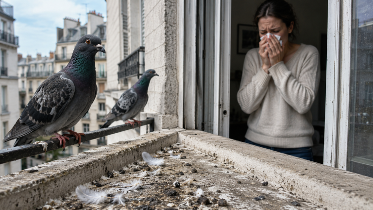 Lire la suite à propos de l’article Les fientes de pigeons favorisent-elles les allergies ?