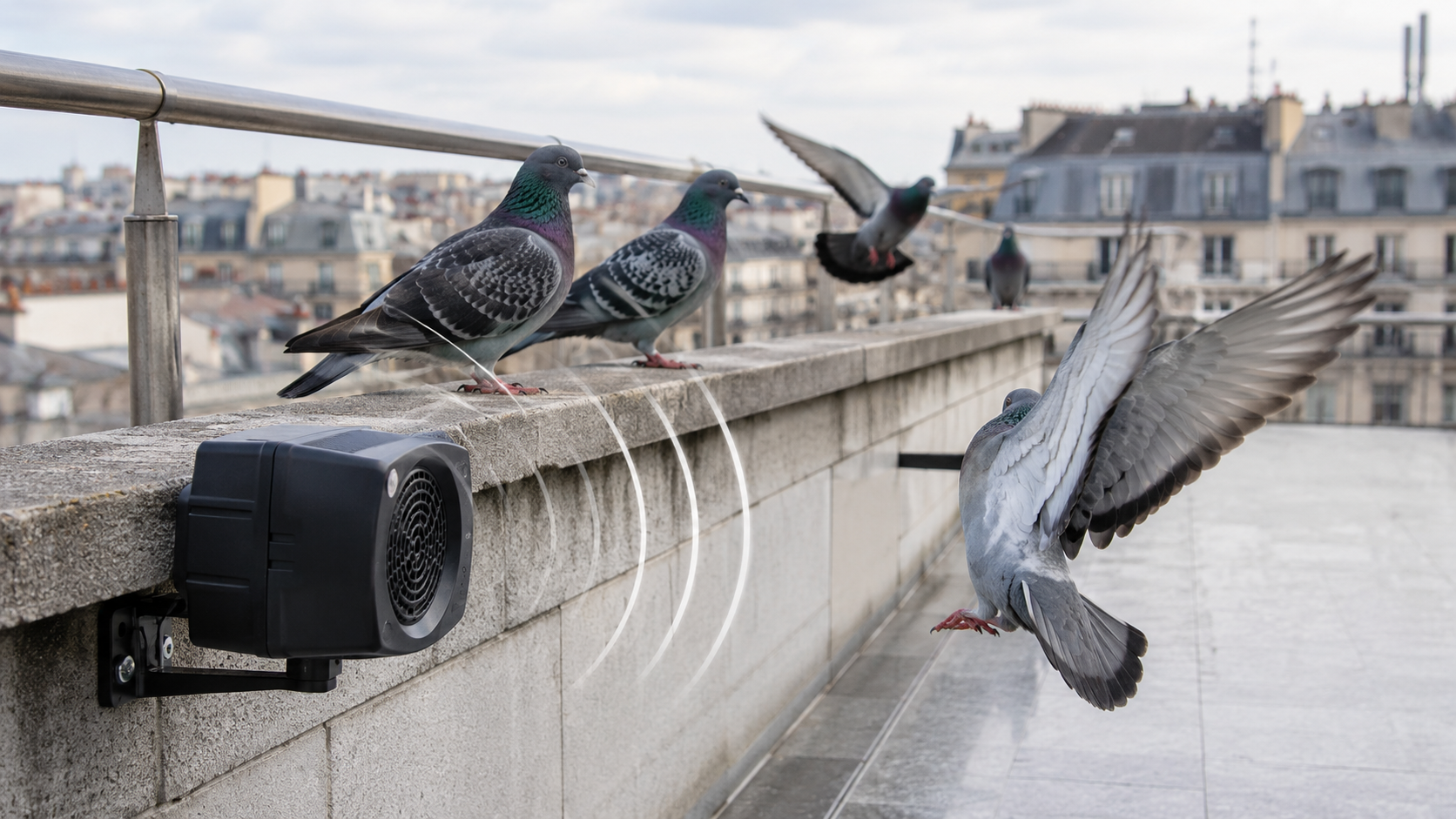 Lire la suite à propos de l’article Les répulsifs sonores fonctionnent-ils contre les pigeons ?